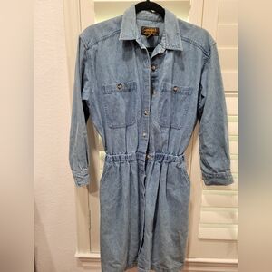 Eddie Bauer Blue Denim Dress